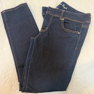 American Eagle Outfitters Women's Dark Blue Skinny Jeans
